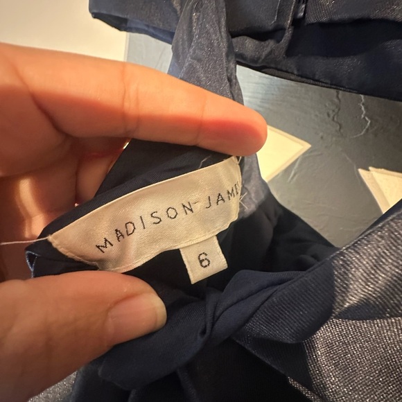 Madison James Navy Two-Piece Prom Dress - Picture 9 of 10